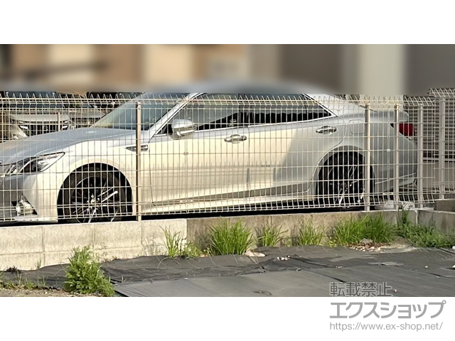 千葉県野田市ののフェンス・柵 メッシュフェンス G10-R　自由柱施工 施工例