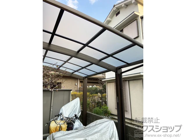 兵庫県尼崎市のValue Selectのカーポート プレシオスポート アール型 1台用 積雪～20cm対応 施工例