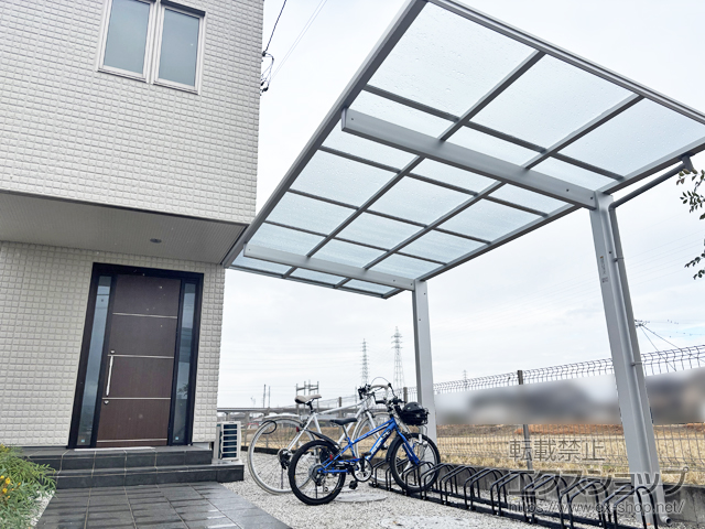 愛知県豊田市ののサイクルポート・駐輪場 エフルージュ FIRST ミニ 600タイプ 単体 積雪〜20cm対応 施工例