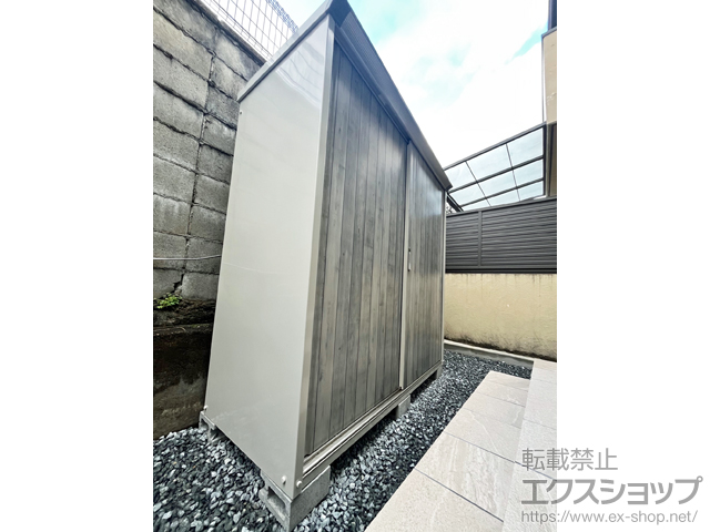 京都府京都市のの物置・屋外倉庫 ペインタ 小型物置 グランプレステージジャンプ UVインクジェット塗装物置 新モデル 1879×750×1900 P-197A-F-E4 施工例