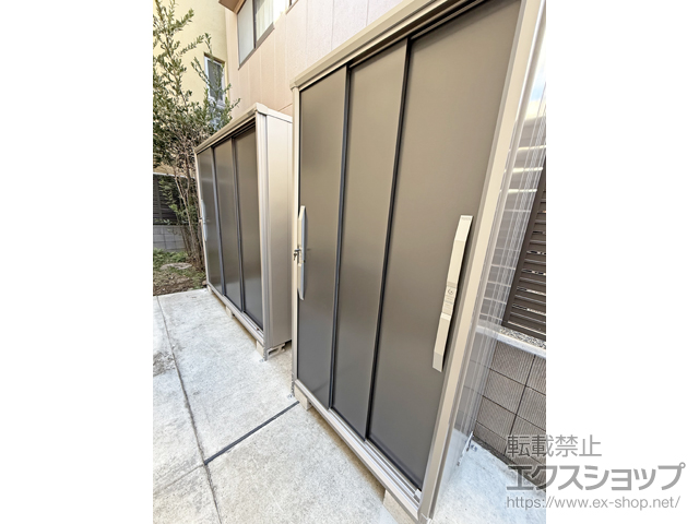 東京都世田谷区のの物置・屋外倉庫 エスモ 一般型 小型物置 1065×674×1913 ESF-1006A-GM 施工例