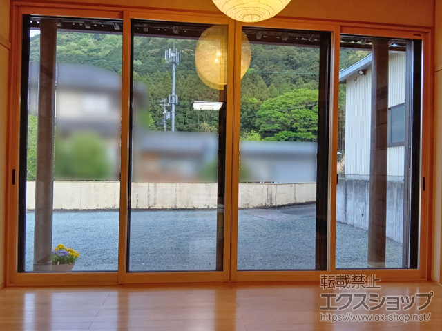 三重県多気郡多気町のの二重窓（内窓） プラマードU 引違い窓 4枚建 施工例