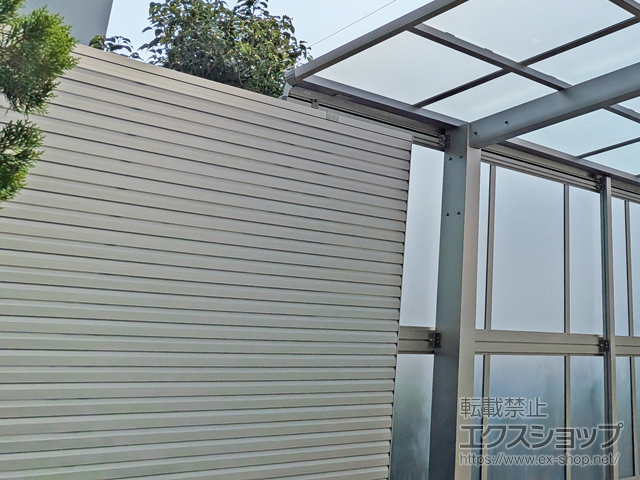 千葉県大網白里市ののフェンス・柵 シンプレオ スクリーンフェンスYL1S型 横ルーバー 施工例