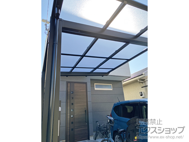 大阪府八尾市ののサイクルポート・駐輪場 ネスカFミニ (フラットスタイル) 積雪〜20cm対応 施工例