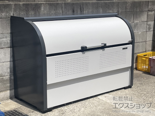 東京都府中市ののゴミステーション クリーンストッカー CKR-1607-2型 （容量1000L） 施工例