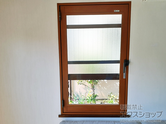 茨城県牛久市のの二重窓（内窓） インプラス 開き窓 外観右吊元 施工例