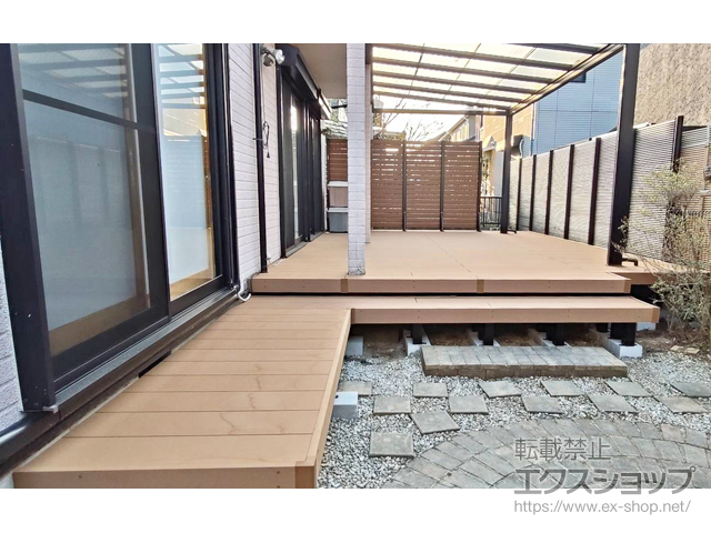 兵庫県神戸市ののウッドデッキ リウッドデッキ 200 施工例