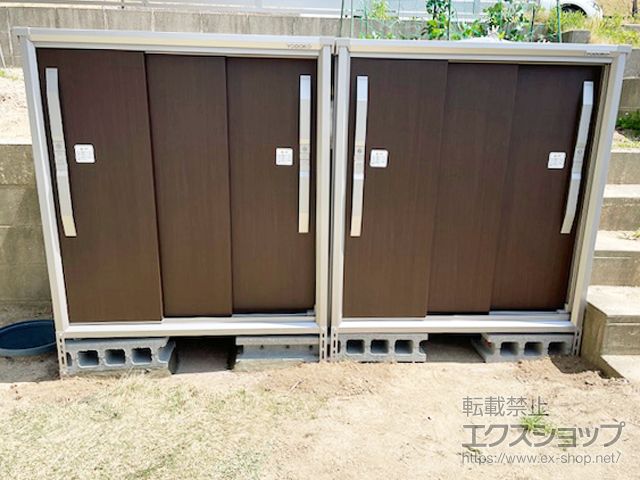 福岡県糸島市のの物置・屋外倉庫 エスモ 一般型 1065×774×1113 ESF-1007Y-WC 施工例