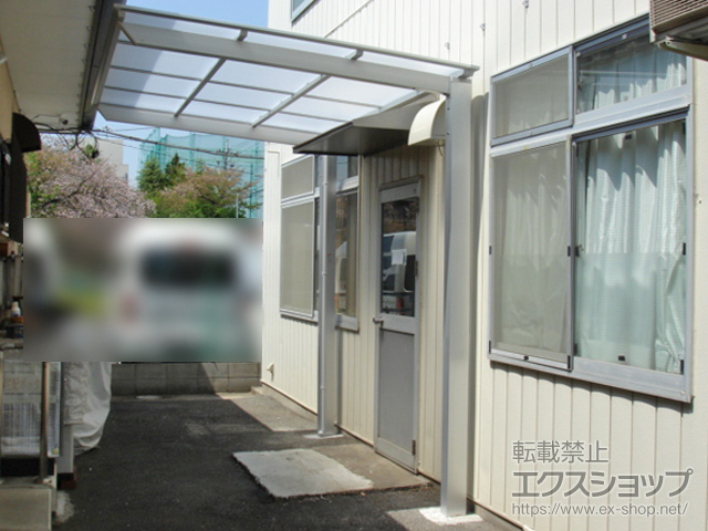 埼玉県さいたま市ののサイクルポート・駐輪場 ネスカFミニ (フラットスタイル) 積雪〜20cm対応 施工例