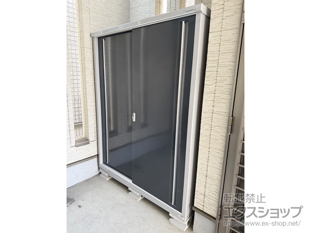 大阪府堺市のの物置・屋外倉庫 シンプリー 一般型 1520×615×1903 MJX-156E-CG 施工例