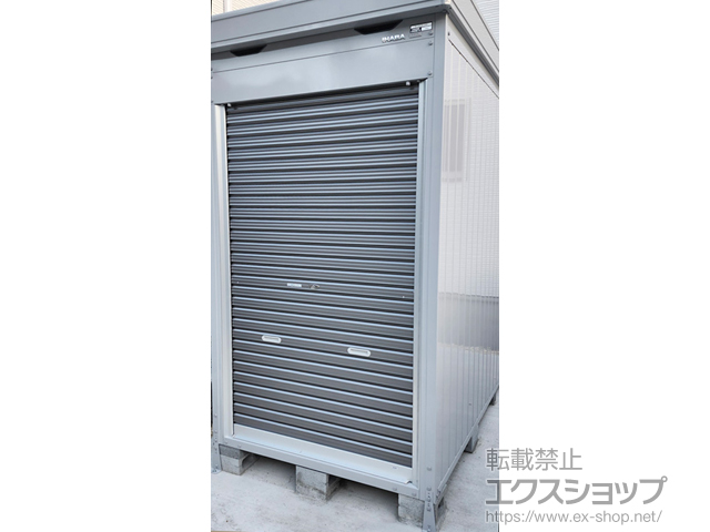 千葉県松戸市のの倉庫・ガレージ バイク保管庫 一般型 床付タイプ 1370×2630×2385 ハイルーフ FM-1426HY 施工例