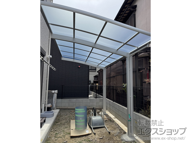 和歌山県和歌山市ののカーポート ネスカR (ラウンドスタイル) 積雪〜20cm対応 施工例