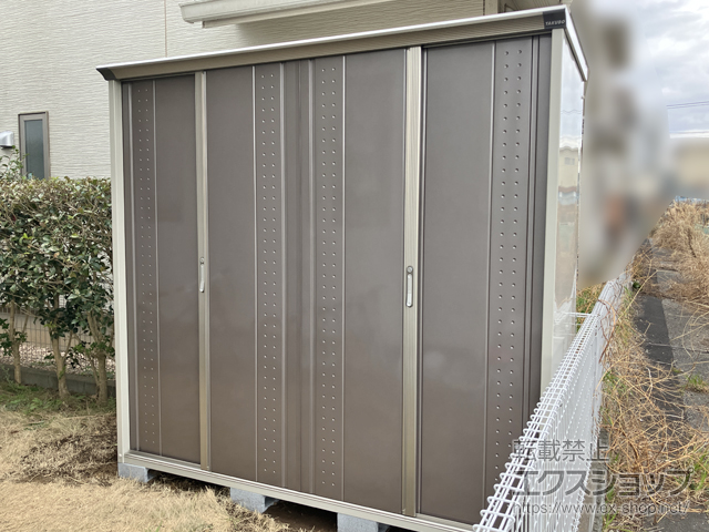 千葉県千葉市のの物置・屋外倉庫 グランプレステージジャンプ 2247×900×2100 GP-229H-F-CB 施工例