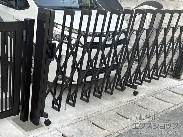 千葉県柏市ののカーゲート トリップゲートII 2型 スタンダード ノンレール 片開き 35S 施工例