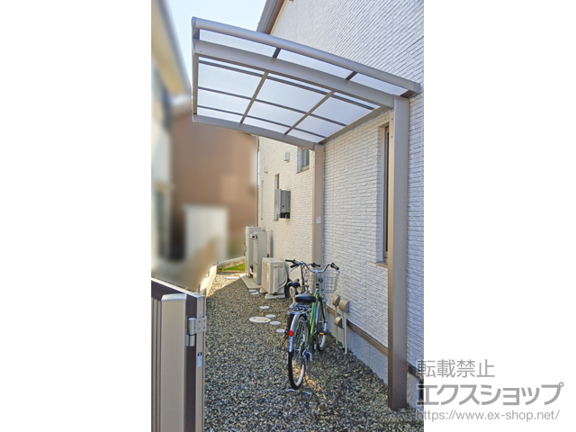 奈良県奈良市ののサイクルポート・駐輪場 ネスカRミニ (ラウンドスタイル) 積雪〜20cm対応 施工例