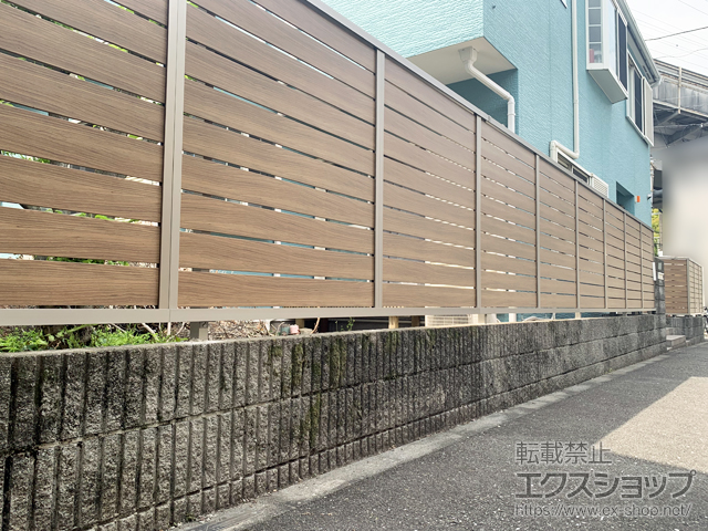 東京都品川区ののフェンス・柵 フェンスAB YS3型 フリーポールタイプ 施工例