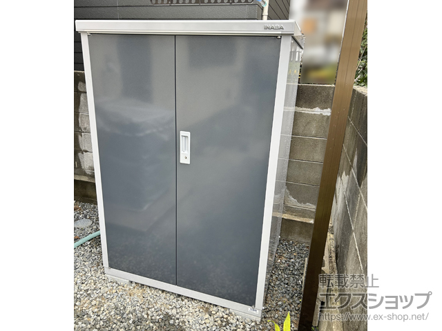 大阪府堺市のの物置・屋外倉庫 アイビーストッカー 1100×905×1603 BJX-119D-CG 施工例