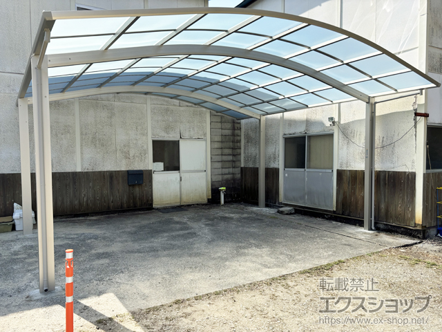 兵庫県三木市ののカーポート アリュース 600タイプ 2台用 積雪〜20cm対応 施工例