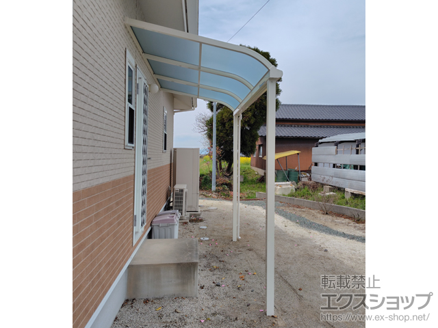 福岡県久留米市ののテラス屋根 ソラリア R型 テラスタイプ 単体 積雪〜20cm対応 施工例