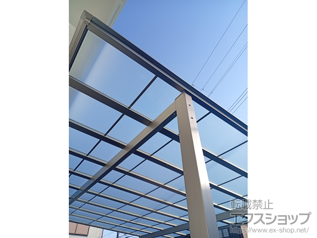 和歌山県新宮市ののカーポート ソリッドポート ワイド 積雪〜20cm対応 施工例