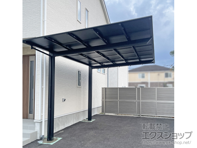 神奈川県愛甲郡愛川町ののカーポート ネスカF (フラットスタイル) 積雪〜20cm対応 施工例