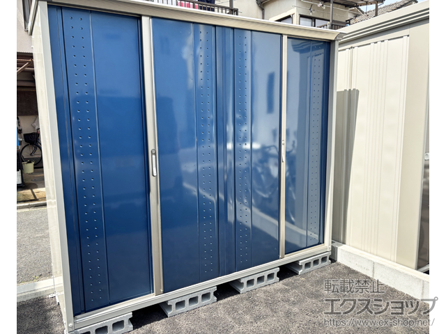 奈良県奈良市のの物置・屋外倉庫 グランプレステージジャンプ 2247×750×1900 GP-227A-F-【DB】 施工例