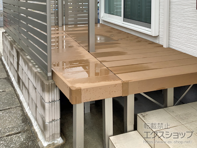福岡県北九州市ののウッドデッキ リウッドデッキ 200 施工例