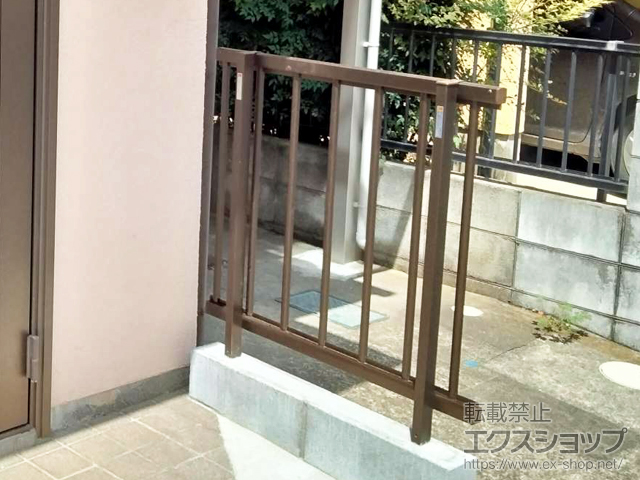 千葉県鎌ケ谷市ののフェンス・柵 ミエッタフェンス 防犯たて格子タイプ 自由柱施工 施工例