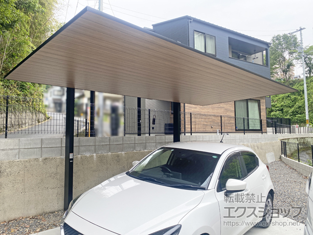 広島県広島市ののテラス屋根、カーポート カーポートSC 複合色 積雪〜20cm対応 施工例