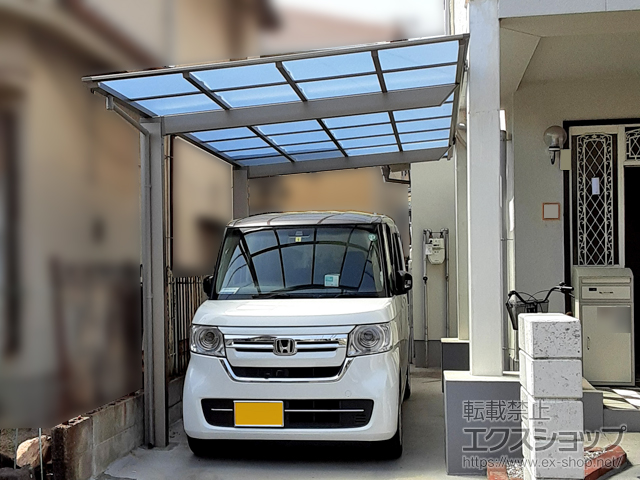岡山県倉敷市ののカーポート ネスカF (フラットスタイル) 積雪〜20cm対応 施工例