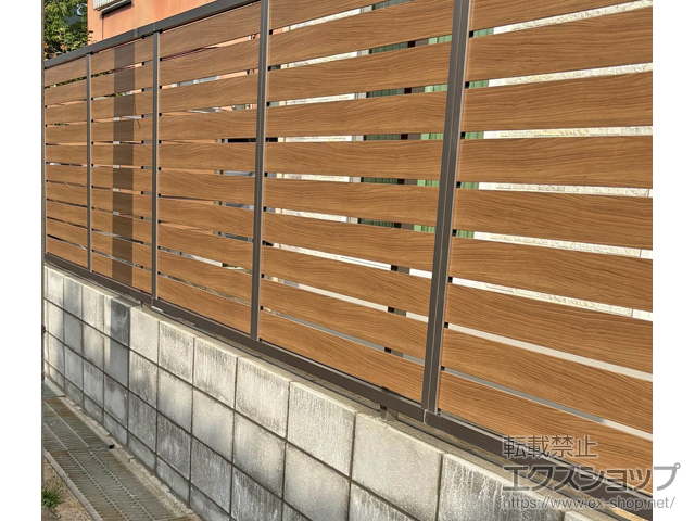 新潟県新潟市ののフェンス・柵 モクハイフェンス フリーポールタイプ 施工例