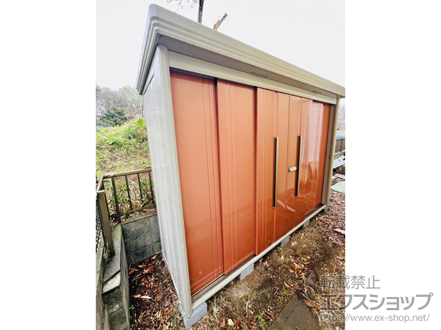 埼玉県入間郡毛呂山町のの物置・屋外倉庫 Mr.ストックマンダンディ 一般型 2900×890×2110 ND-2908-T 施工例