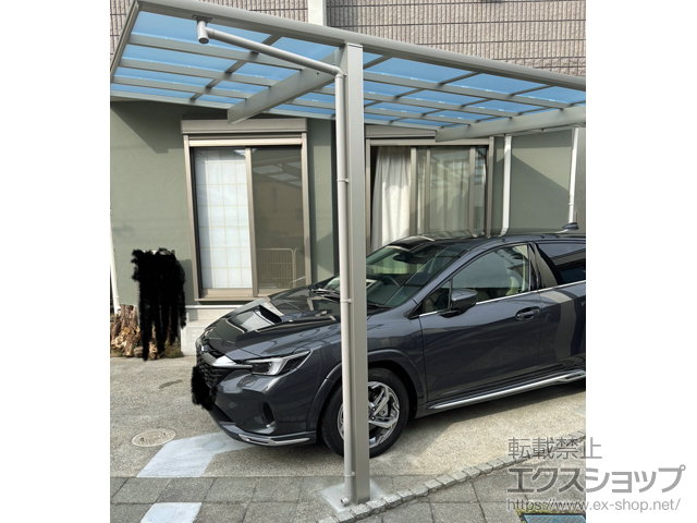 千葉県市川市ののカーポート エフルージュ FIRST 600タイプ 1台用 積雪〜20cm対応 施工例