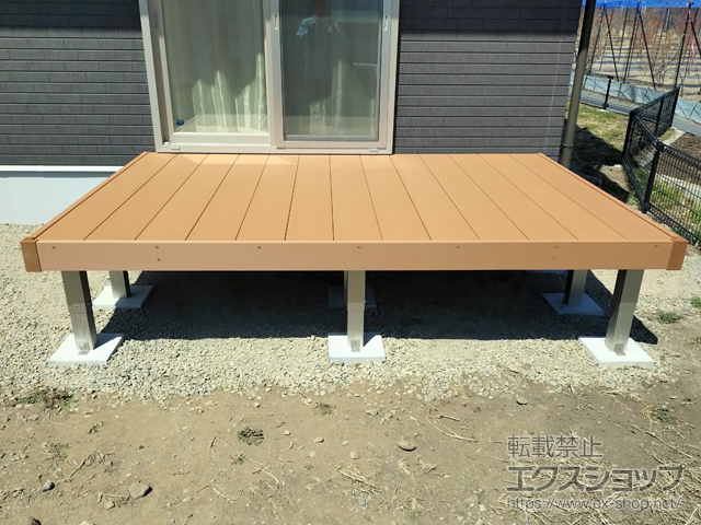 長野県岡谷市ののウッドデッキ マージウッドデッキ 施工例
