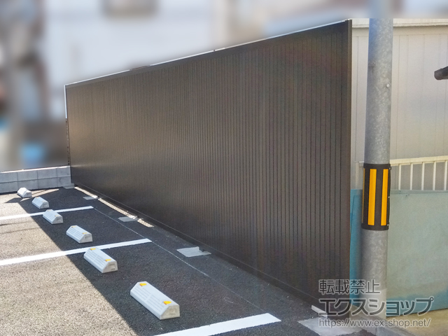 埼玉県戸田市ののフェンス・柵 ニューアイシャノンG 2型 フリー支柱 施工例