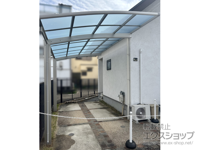 大阪府枚方市ののカーポート アリュース 600タイプ 1台用 積雪〜20cm対応 施工例