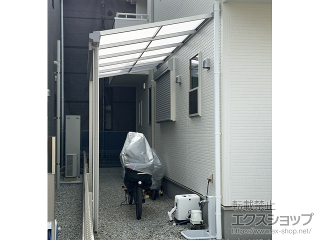 奈良県生駒郡平群町ののテラス屋根 ソラリア F型 テラスタイプ 単体 積雪〜20cm対応 施工例