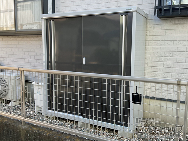 静岡県浜松市のの物置・屋外倉庫 シンプリー 一般型 1520×515×1603（MJX-155D） MJX-155D-EB 施工例