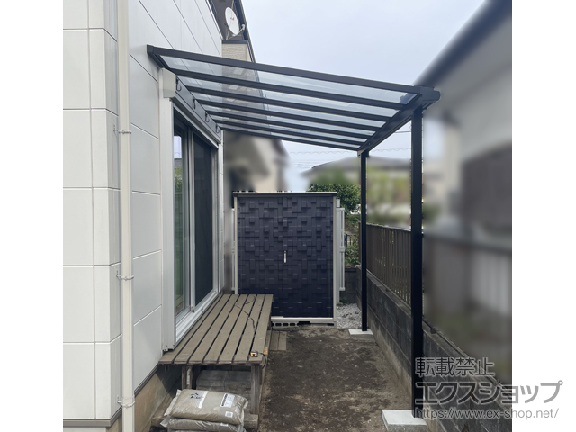 神奈川県秦野市ののテラス屋根 テラスVS F型 テラスタイプ 単体 積雪〜30cm対応 施工例