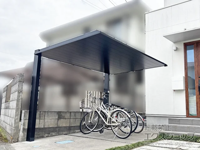 埼玉県春日部市のLIXILのサイクルポート カーポートSCミニ 積雪20cm 施工例