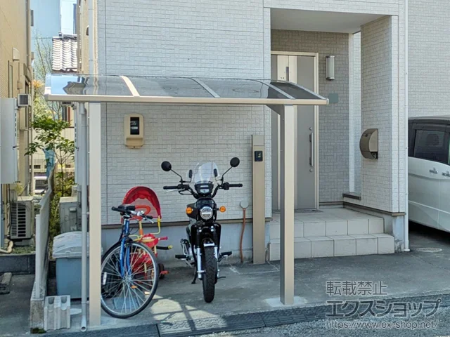 静岡県静岡市のValue Selectのカーポート プレシオスポート アール型 1台用 積雪～20cm対応 施工例