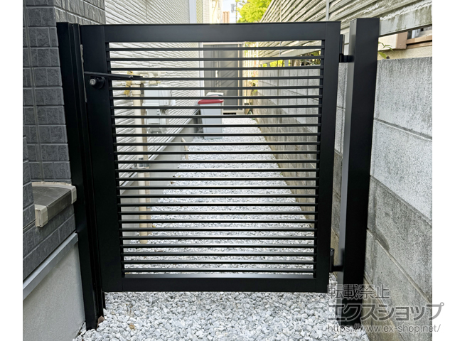 神奈川県横浜市のの門扉 開き門扉AB YR2型 片開き　柱使用 施工例