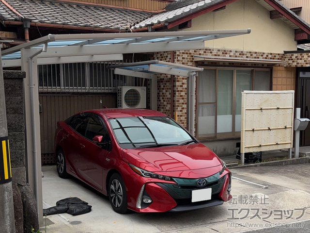 愛知県豊田市ののカーポート プレシオスポート フラット型 1台用 積雪〜20cm対応 施工例