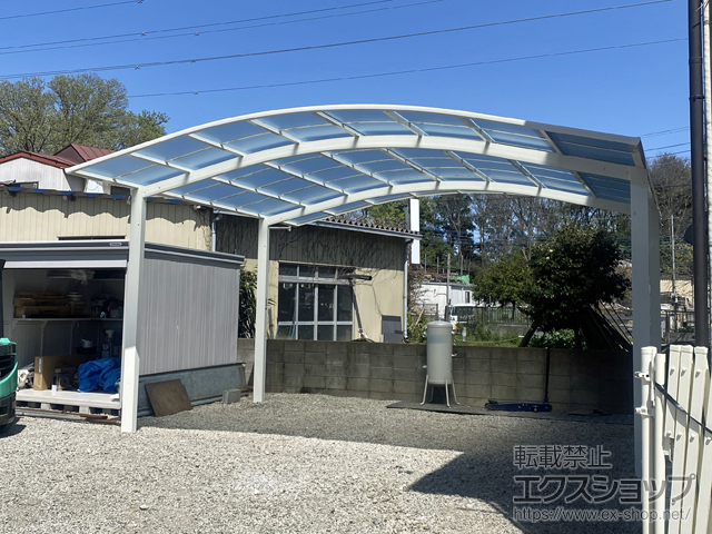 埼玉県入間郡三芳町ののカーポート アリュース 600タイプ 2台用 積雪〜20cm対応 施工例