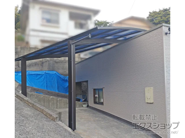 福岡県北九州市のValue Selectのカーポート プレシオスポート アール型 1台用 積雪～20cm対応 施工例