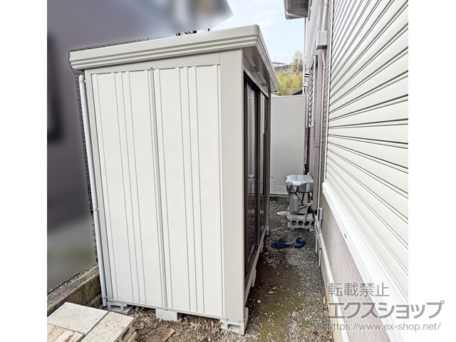静岡県藤枝市のの物置・屋外倉庫 Mr.ストックマンダンディ 一般型 結露減少型 2200×1222×2110　ND-Z2212 ND-Z2212-B 施工例
