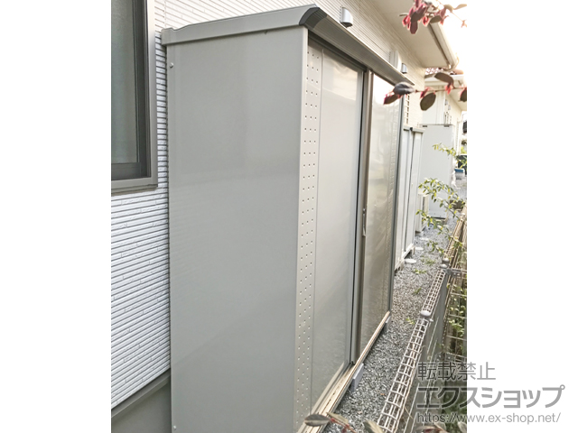 栃木県小山市のの物置・屋外倉庫 グランプレステージジャンプ 1879×650×1900　GP-196AF GP-196A-F-MW 施工例