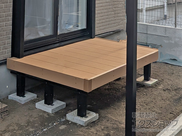 東京都日野市ののウッドデッキ リウッドデッキ 200 施工例