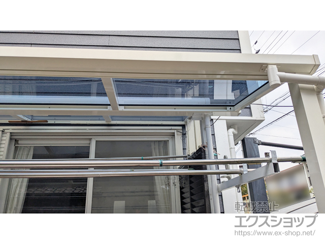 大阪府大阪狭山市ののテラス屋根 ソラリア F型 テラスタイプ 単体 積雪〜20cm対応 施工例