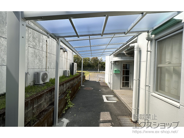 鹿児島県姶良市ののテラス屋根 ソラリア F型 テラスタイプ 単体 積雪〜20cm対応 施工例
